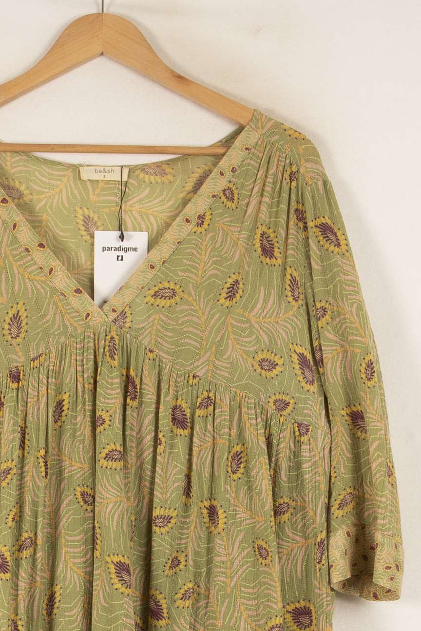 Robe Courte Verte - Taille L/40 de la marque ba&sh | PARAD41642 - Vendu par Paradigme - Image 3