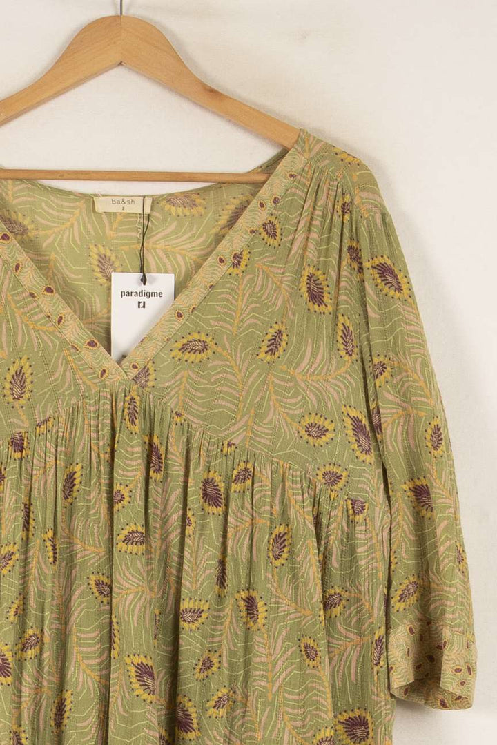 Robe Courte Verte - Taille L/40 de la marque ba&sh | PARAD41642 - Vendu par Paradigme - Image 3
