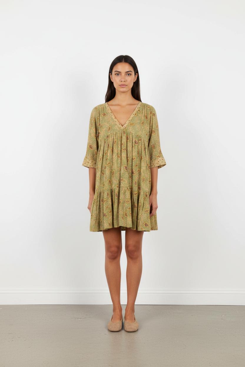 Robe Courte Verte - Taille L/40