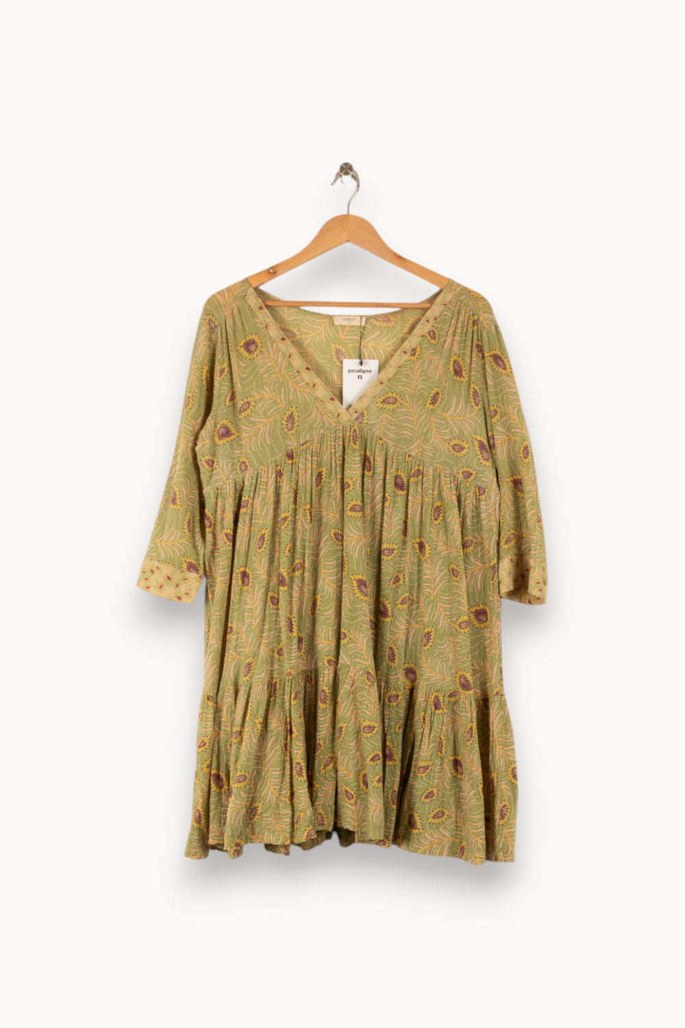 Robe Courte Verte - Taille L/40 de la marque ba&sh | PARAD41642 - Vendu par Paradigme - Image 2