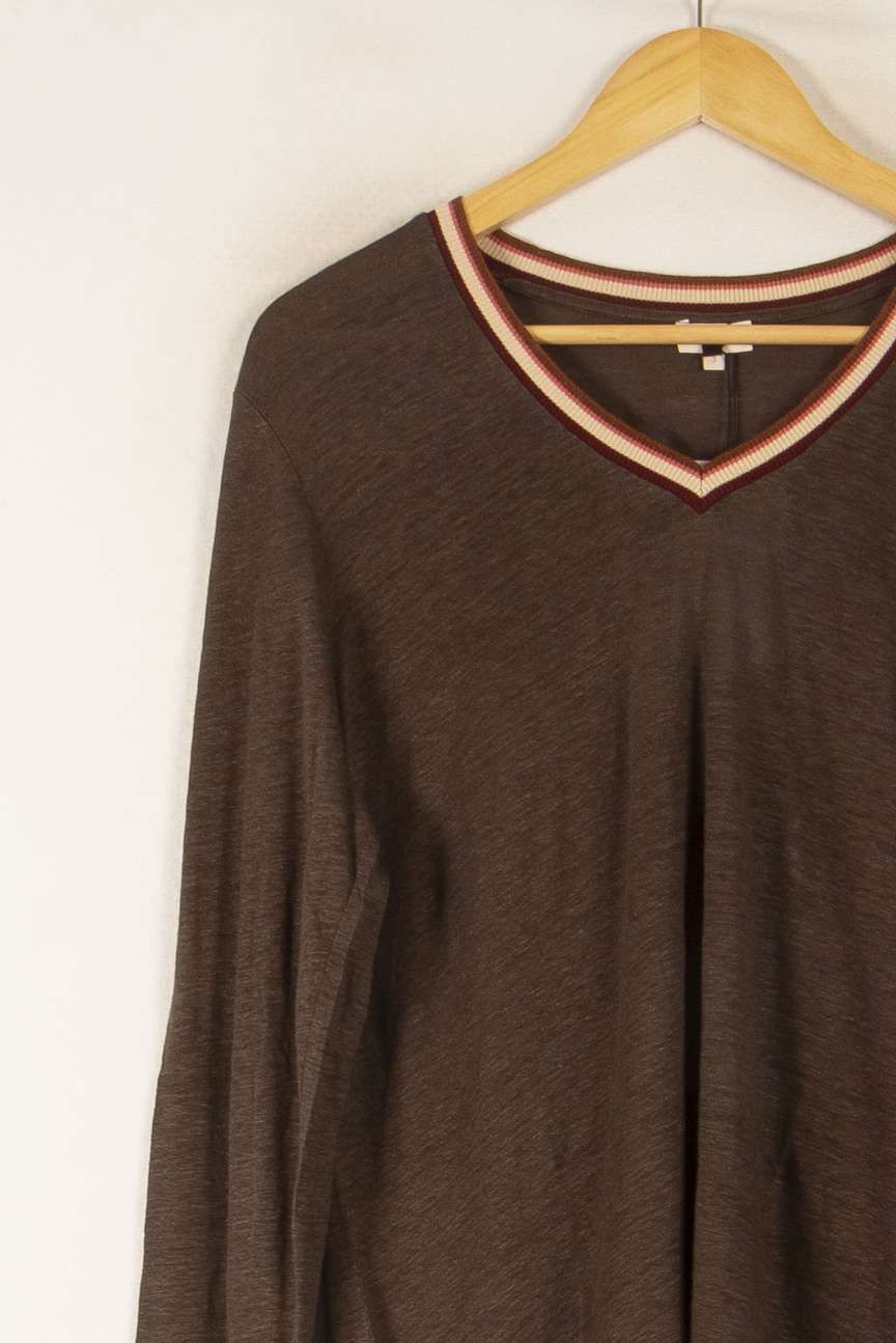 Tee-shirt à Manches Longues Marron - Taille L/40 de la marque Pablo | PARAD41652 - Vendu par Paradigme - Image 3