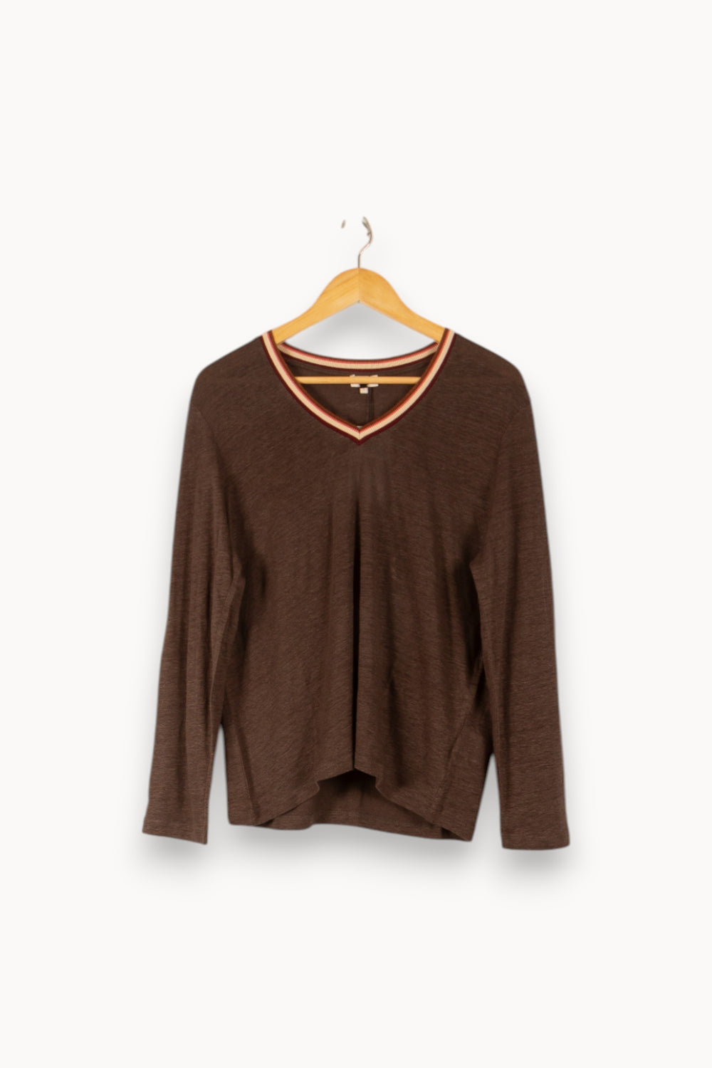 Tee-shirt à Manches Longues Marron - Taille L/40 de la marque Pablo | PARAD41652 - Vendu par Paradigme - Image 2