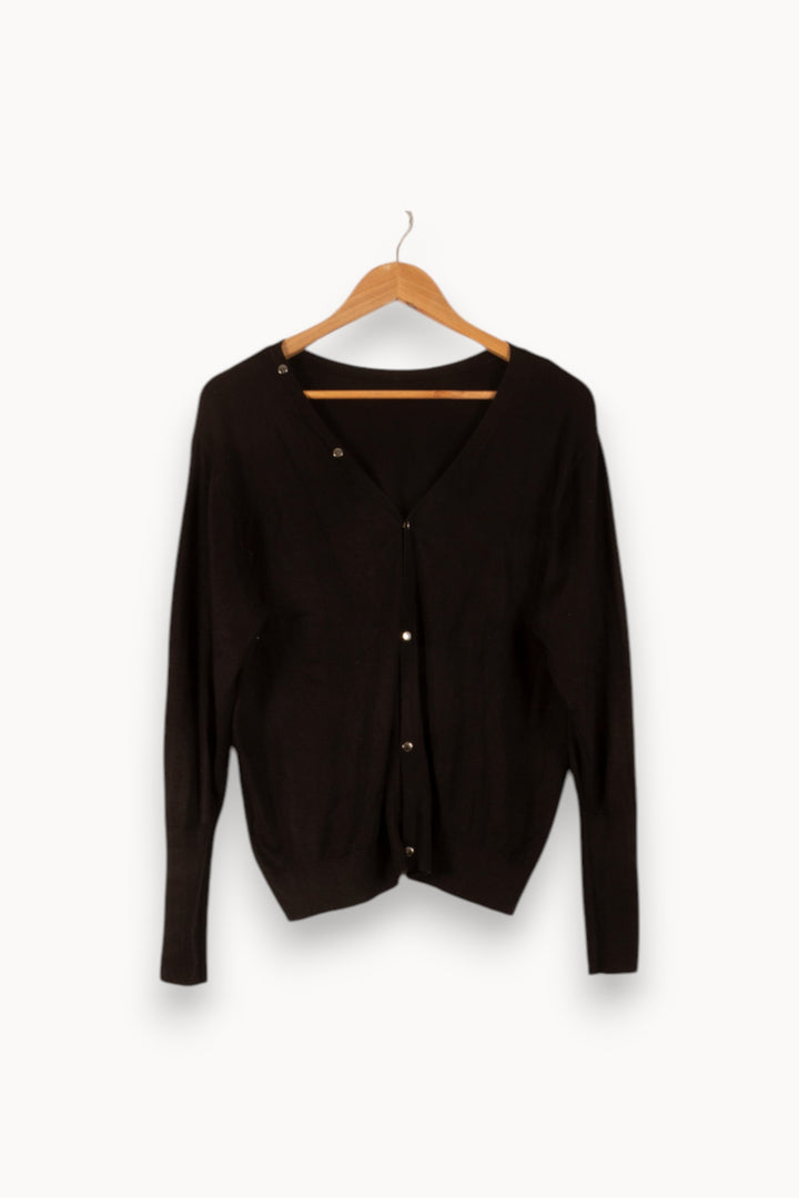 Cardigan Noir - Taille M/38 de la marque IKKS | PARAD41654 - Vendu par Paradigme - Image 2