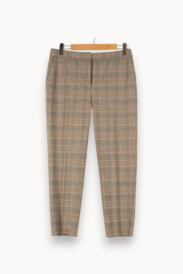 Pantalon À Carreaux Gris et Beige - Taille XL/42 de la marque Caroll | PARAD41662 - Vendu par Paradigme - Image 2