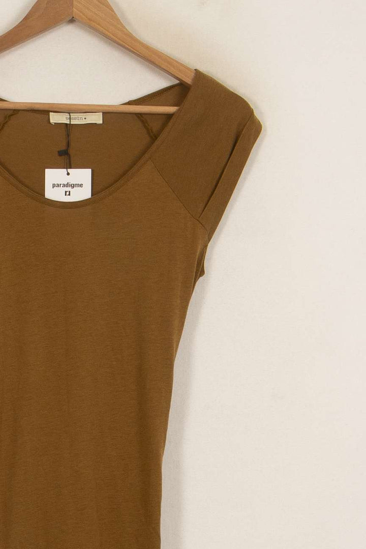 Robe Midi Marron - Taille M/38 de la marque Sessùn | PARAD41665 - Vendu par Paradigme - Image 3