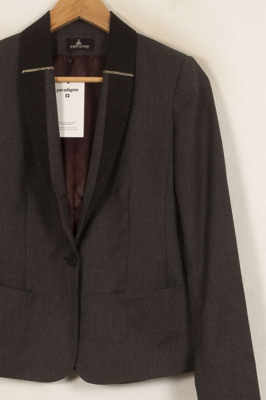 Blazer Gris - Taille XS/34 de la marque One Step | PARAD41668 - Vendu par Paradigme - Image 8