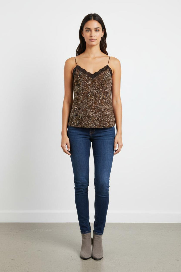 Caraco Marron et Noir - Taille S/36