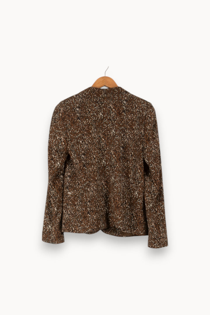 Veste Marron et Blanc - Taille S/36 de la marque IKKS | PARAD41672 - Vendu par Paradigme - Image 4