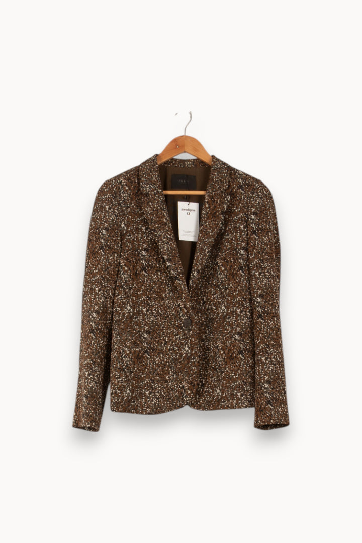 Veste Marron et Blanc - Taille S/36 de la marque IKKS | PARAD41672 - Vendu par Paradigme - Image 2