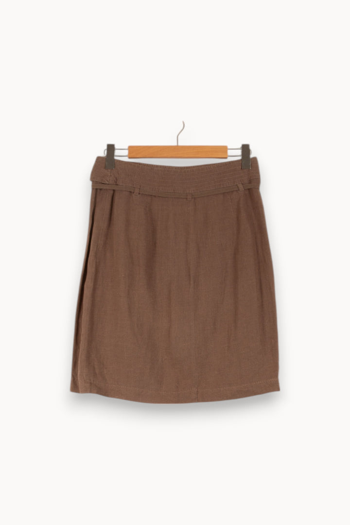 Jupe Droite Marron - Taille M/38 de la marque Caroll | PARAD41673 - Vendu par Paradigme - Image 4