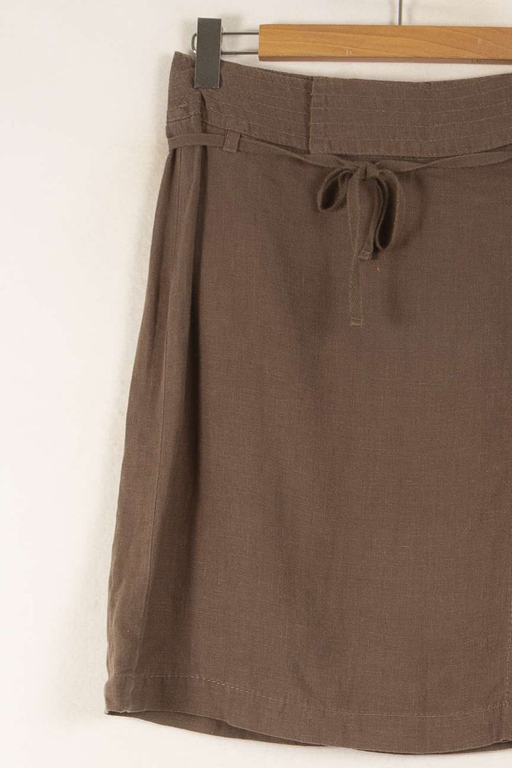 Jupe Droite Marron - Taille M/38 de la marque Caroll | PARAD41673 - Vendu par Paradigme - Image 3