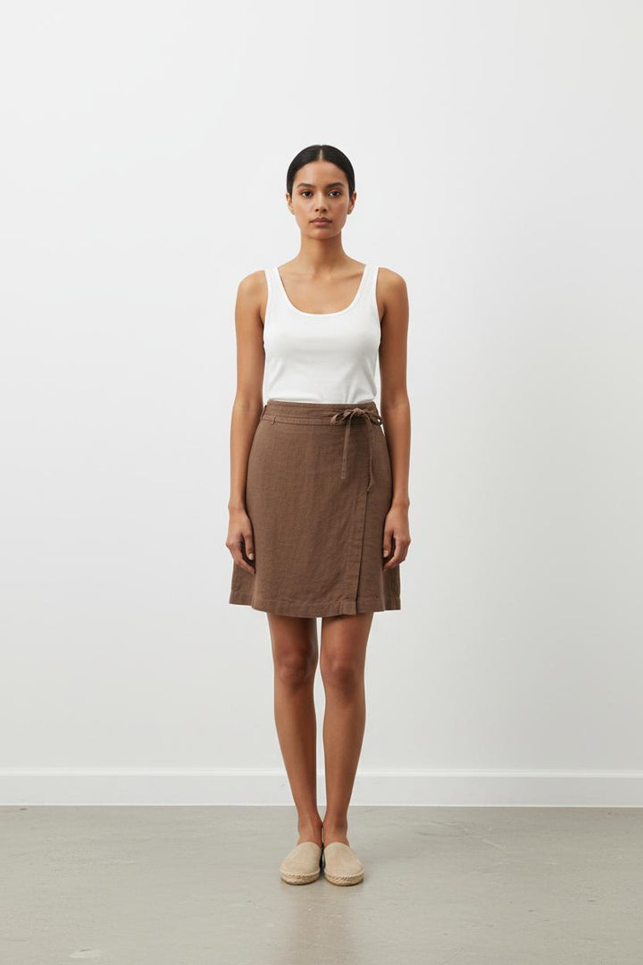 Jupe Droite Marron - Taille M/38