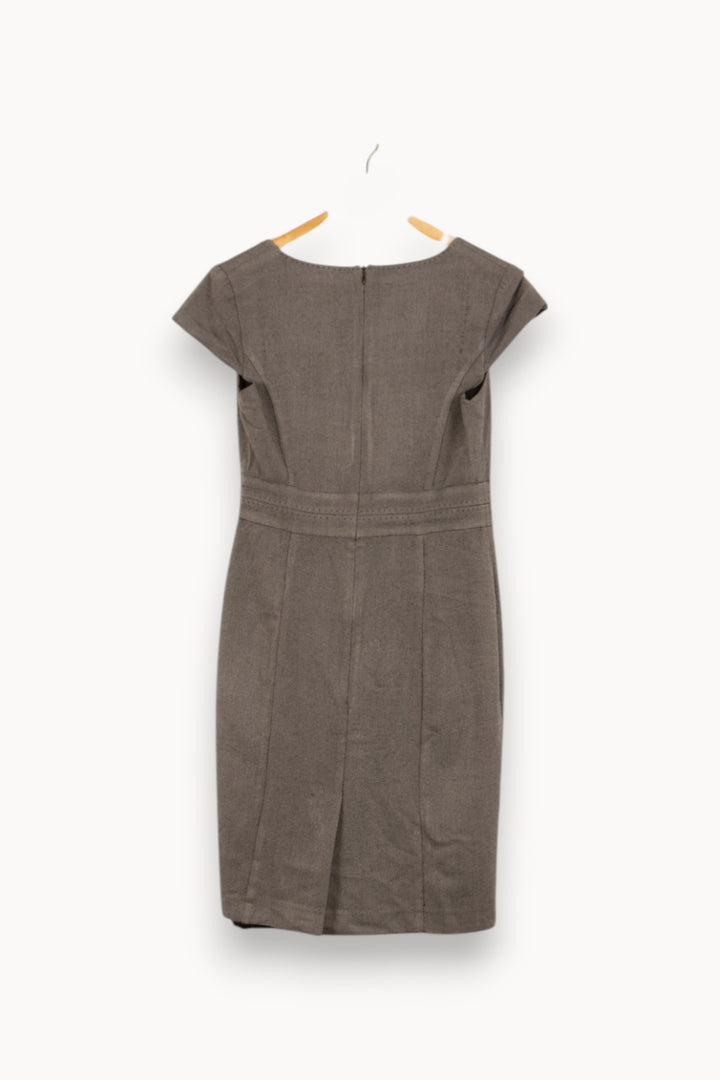 Robe Crayon Grise - Taille M/38 de la marque Caroll | PARAD41679 - Vendu par Paradigme - Image 7