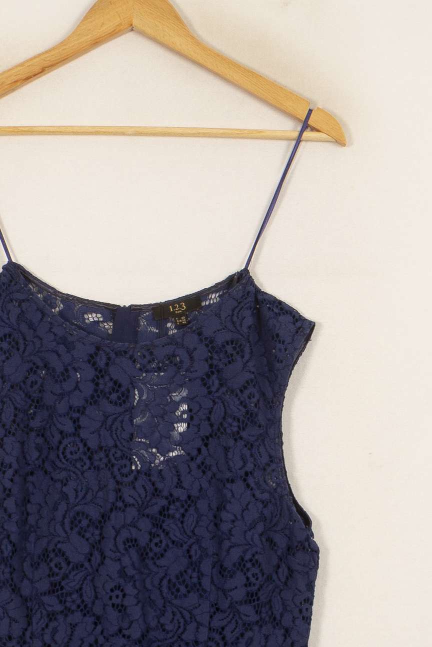 Robe Dentelle Bleu - Taille L/40 de la marque Maison 123 | PARAD41681 - Vendu par Paradigme - Image 3