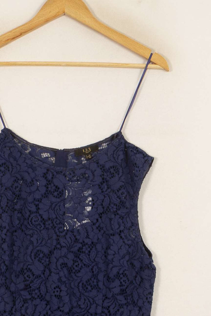 Robe Dentelle Bleu - Taille L/40 de la marque Maison 123 | PARAD41681 - Vendu par Paradigme - Image 3
