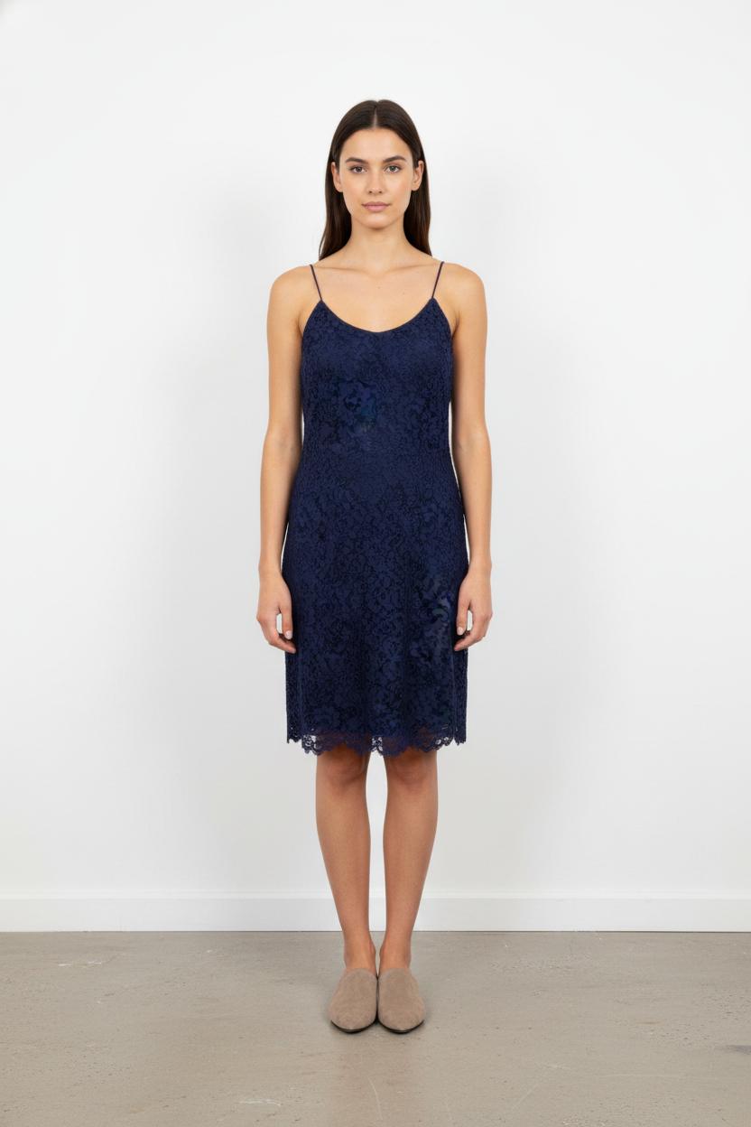 Robe Dentelle Bleu - Taille L/40