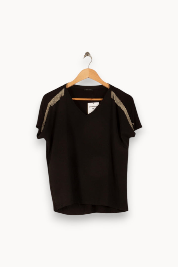 Top Noir - Taille M/38 de la marque IKKS | PARAD41682 - Vendu par Paradigme - Image 2