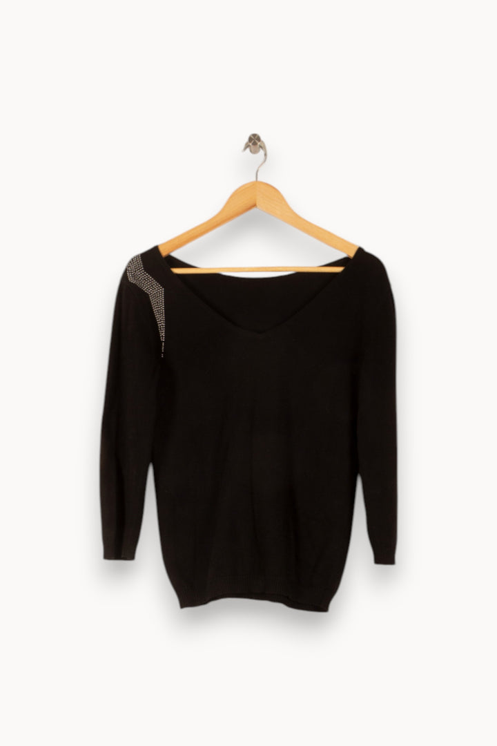 Pull Noir - Taille XS/34 de la marque IKKS | PARAD41684 - Vendu par Paradigme - Image 4