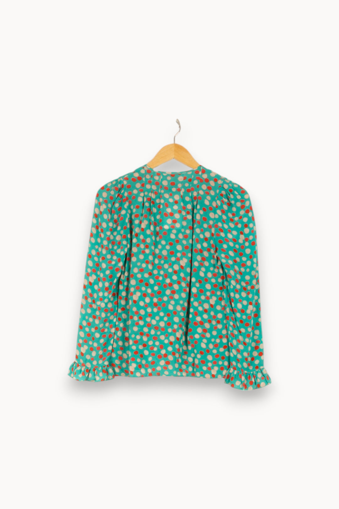 Blouse Verte et Rouge - Taille S/36 de la marque Paul & Joe | PARAD41685 - Vendu par Paradigme - Image 4