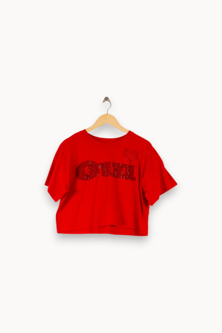 Tee-shirt Rouge - Taille S/36 de la marque The Kooples | PARAD41686 - Vendu par Paradigme - Image 2