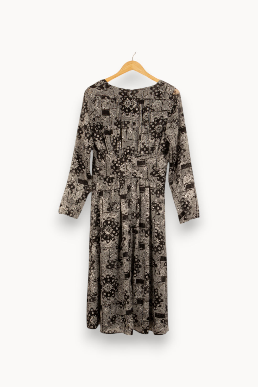 Robe Longue Noire et Grise - Taille L/40 de la marque The Kooples | PARAD41688 - Vendu par Paradigme - Image 4