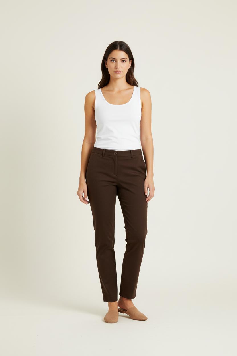 Pantalon Chino Marron - Taille XL/42 de la marque Pablo | PARAD41692 - Vendu par Paradigme - Image 1