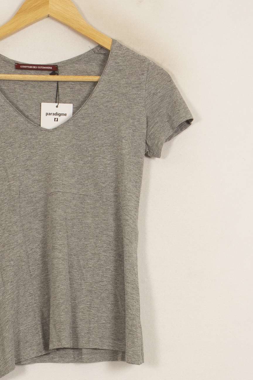 Tee-shirt Gris - Taille XS/34 de la marque Comptoir des Cotonniers | PARAD41694 - Vendu par Paradigme - Image 3