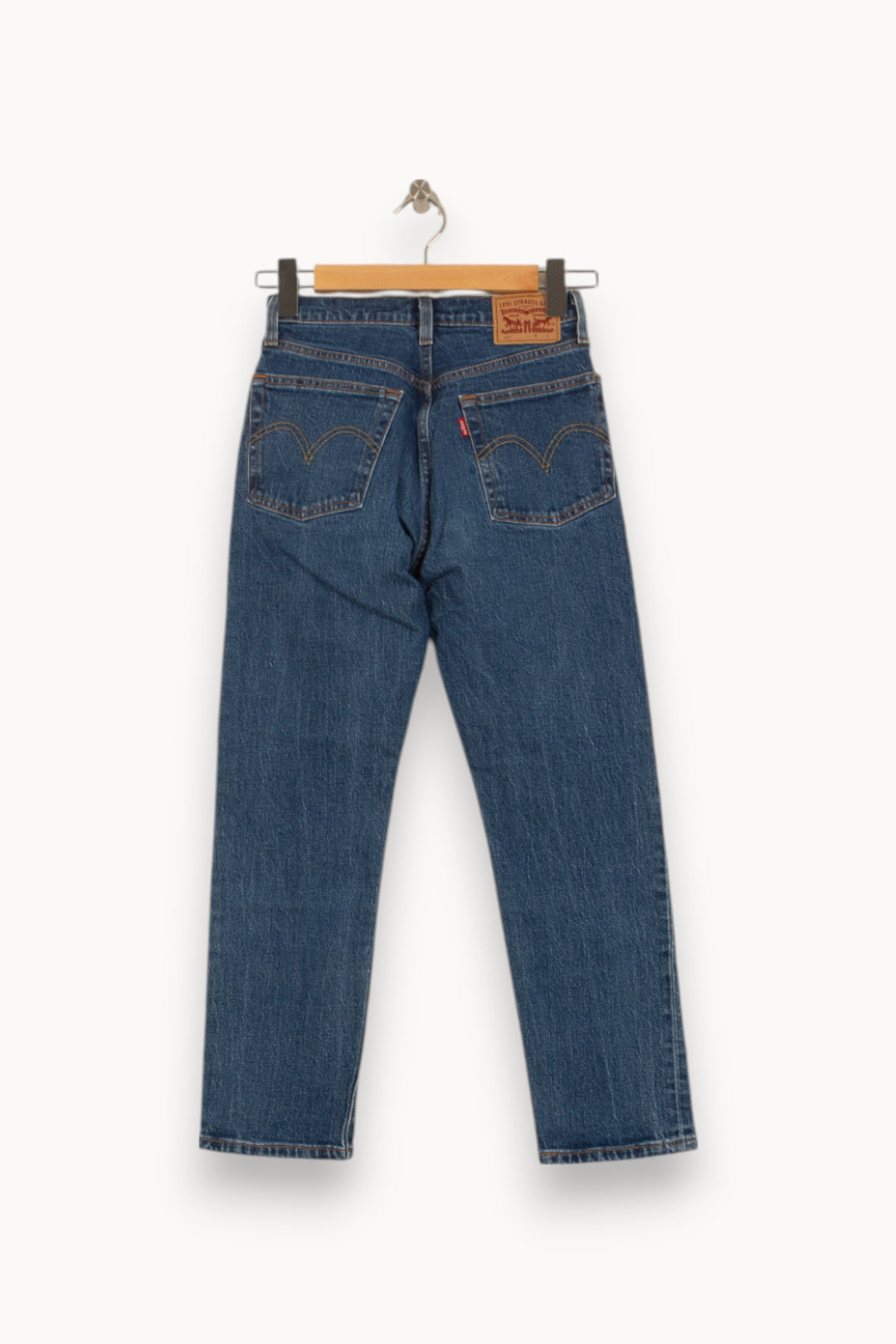 Jean Droit Bleu - Taille XS/34 de la marque Levi's | PARAD41699 - Vendu par Paradigme - Image 4