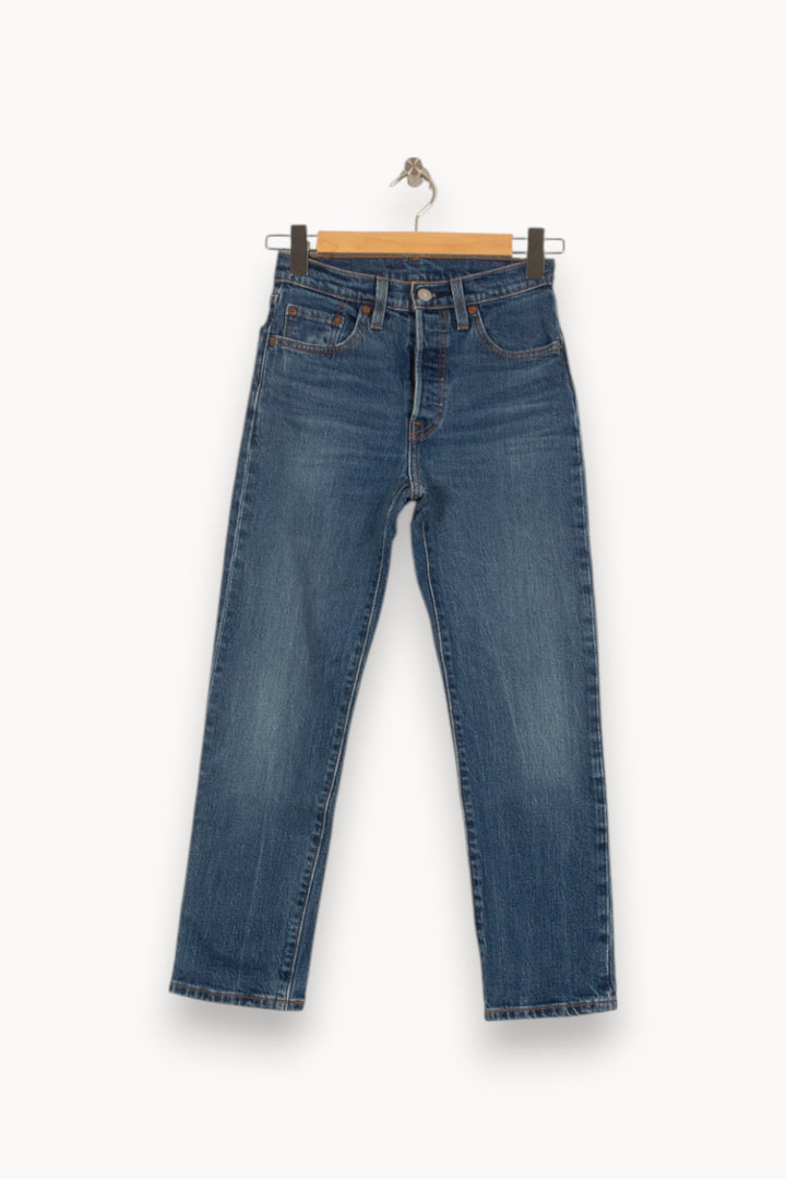 Jean Droit Bleu - Taille XS/34 de la marque Levi's | PARAD41699 - Vendu par Paradigme - Image 2