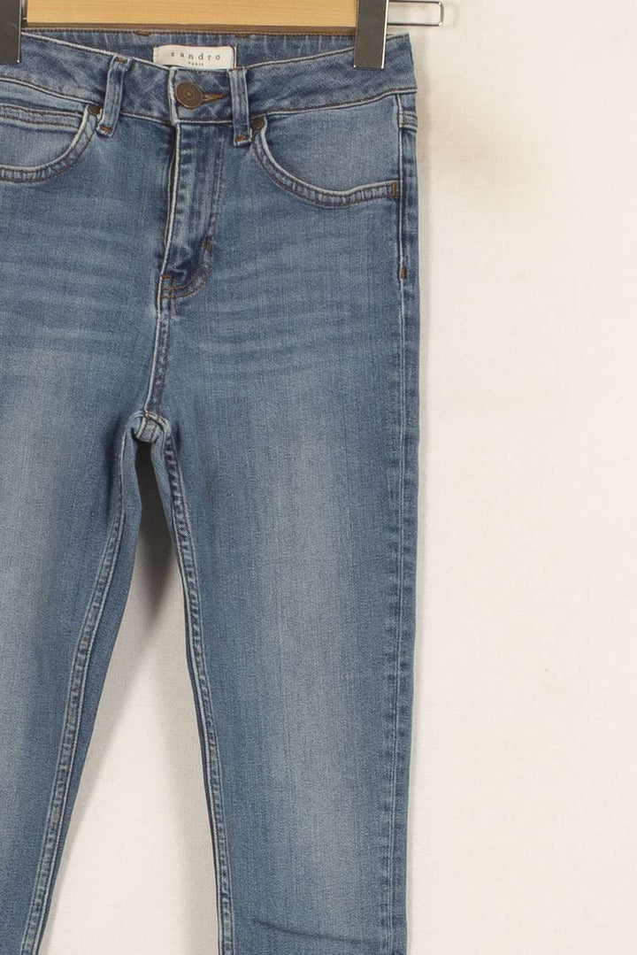 Jean Slim Bleu - Taille S/36 de la marque Sandro | PARAD41701 - Vendu par Paradigme - Image 3