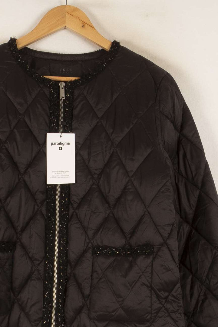 Veste Matelassée Noire - Taille XL/42 de la marque IKKS | PARAD41703 - Vendu par Paradigme - Image 3