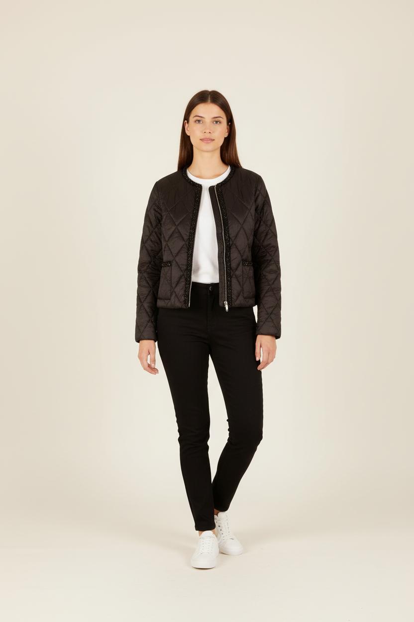 Veste Matelassée Noire - Taille XL/42 de la marque IKKS | PARAD41703 - Vendu par Paradigme - Image 1