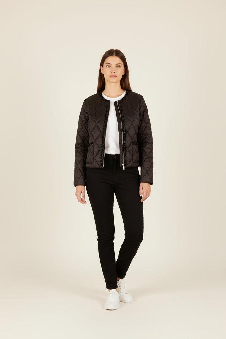 Veste Matelassée Noire - Taille XL/42 de la marque IKKS | PARAD41703 - Vendu par Paradigme - Image 1