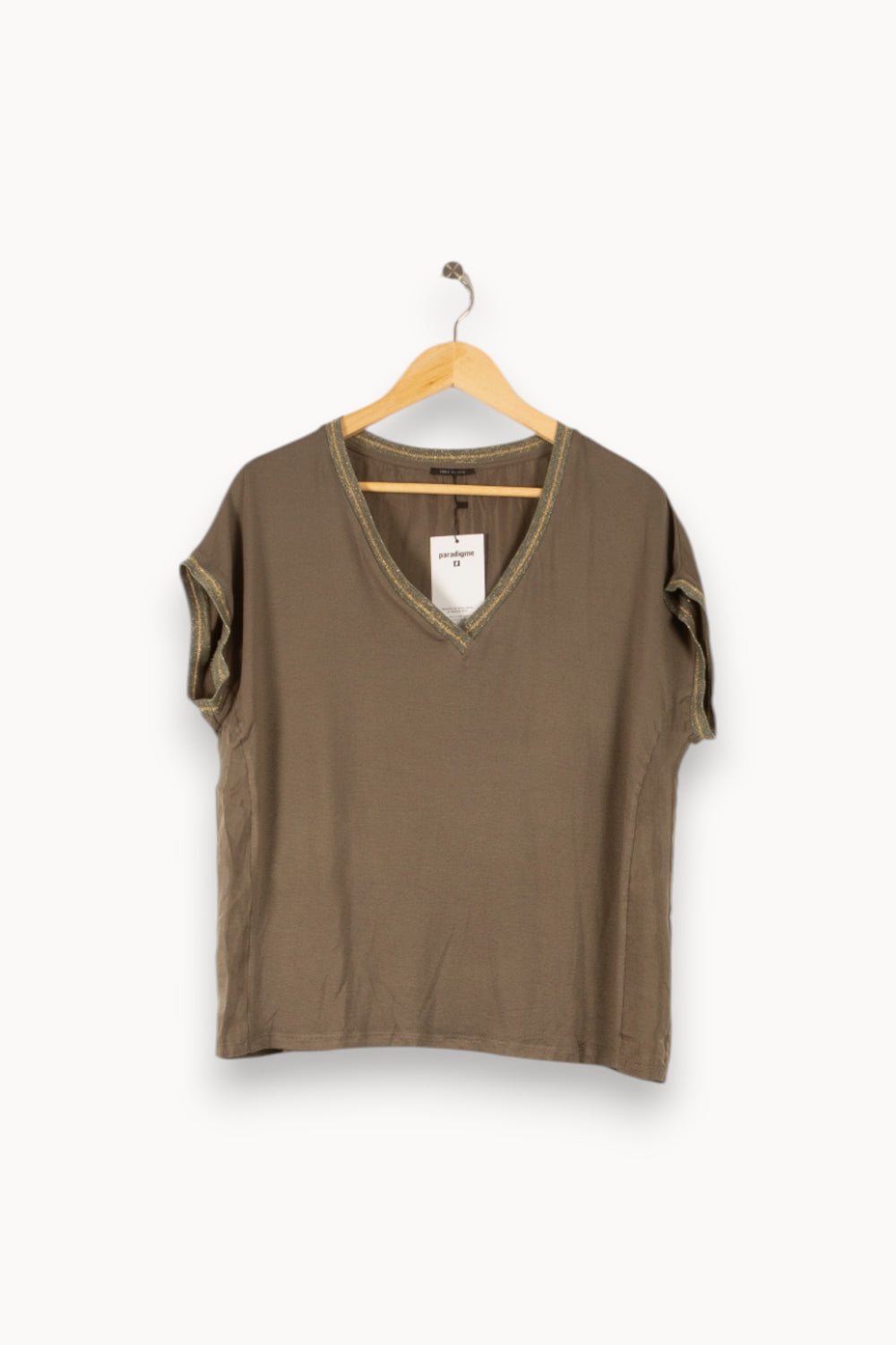 Tee-shirt Vert - Taille L/40 de la marque IKKS | PARAD41704 - Vendu par Paradigme - Image 2