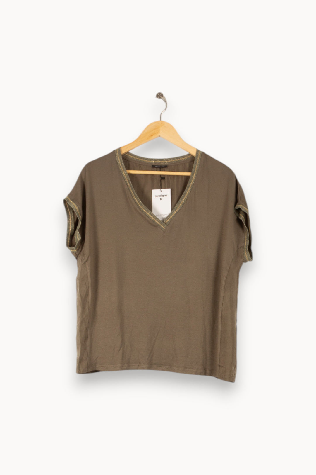 Tee-shirt Vert - Taille L/40 de la marque IKKS | PARAD41704 - Vendu par Paradigme - Image 2