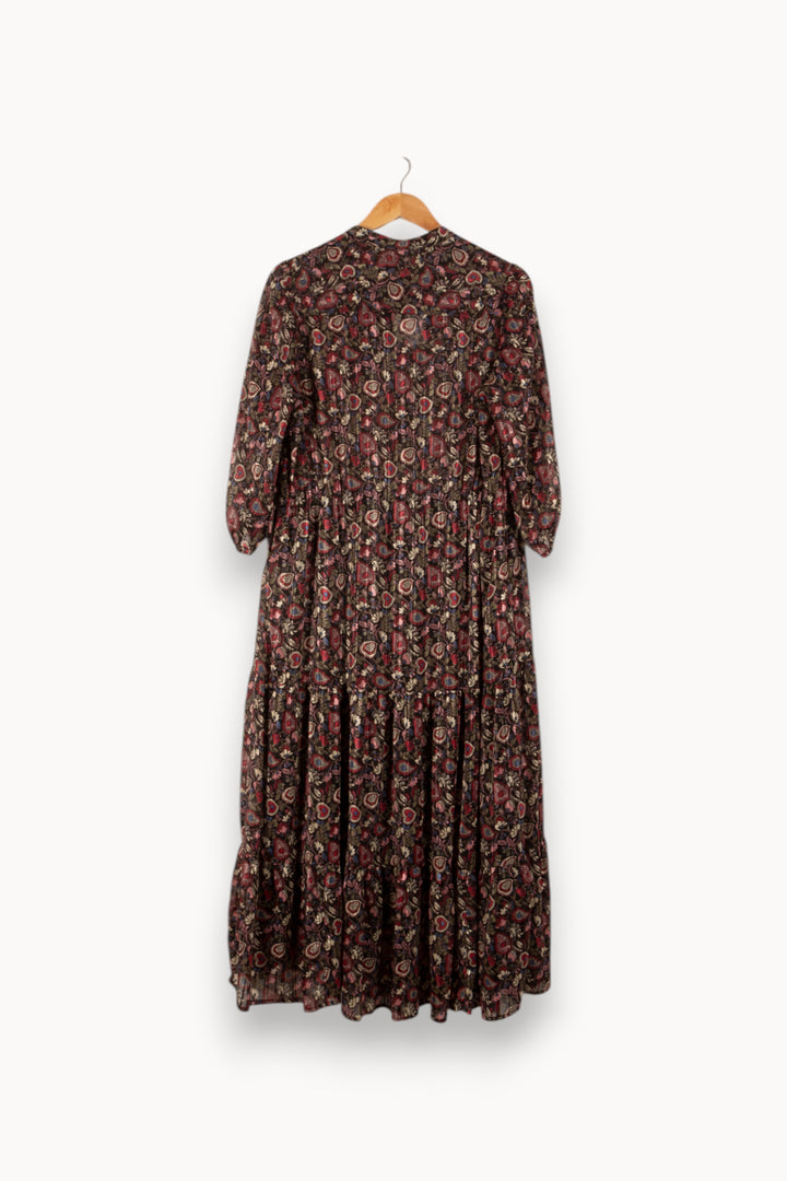 Robe Longue Noire et Rouge - Taille XL/42 de la marque Gerard Darel | PARAD41709 - Vendu par Paradigme - Image 4
