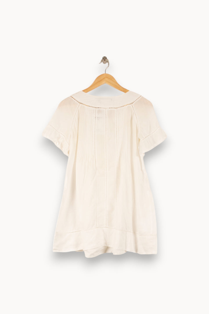 Blouse Blanche - Taille L/40 de la marque Max Mara | PARAD41711 - Vendu par Paradigme - Image 4