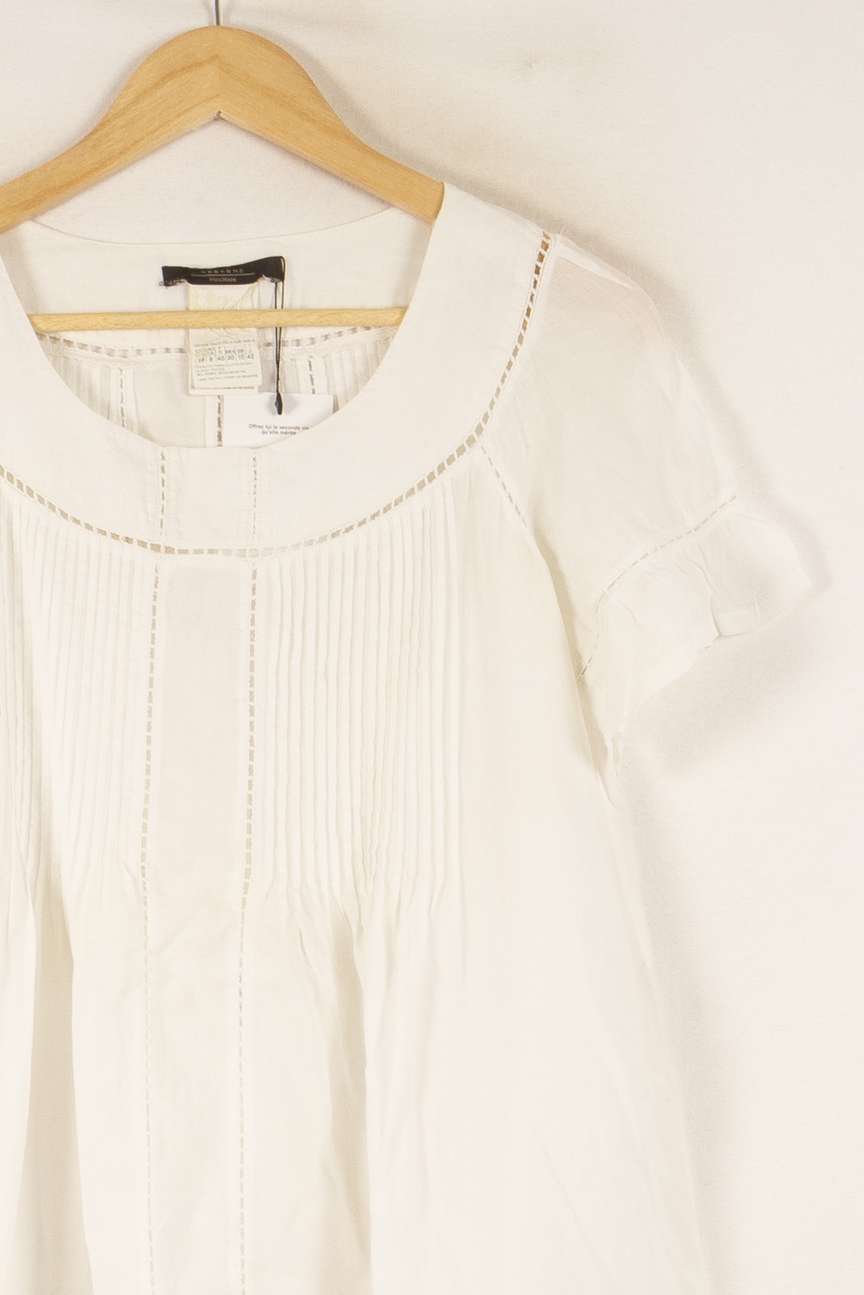 Blouse Blanche - Taille L/40 de la marque Max Mara | PARAD41711 - Vendu par Paradigme - Image 3