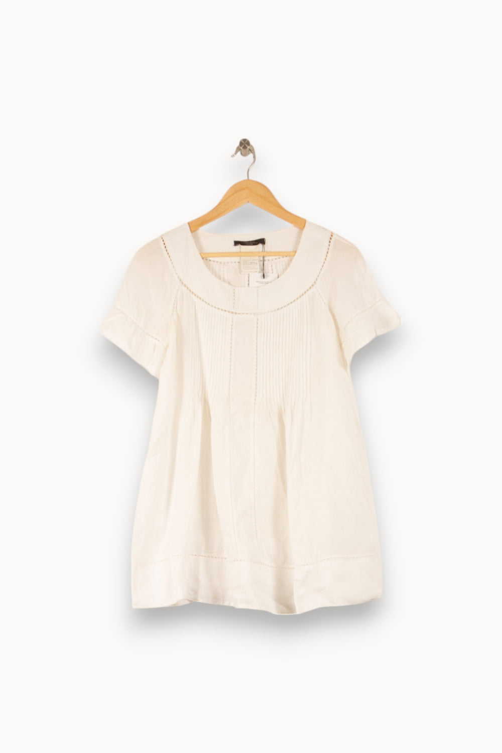 Blouse Blanche - Taille L/40 de la marque Max Mara | PARAD41711 - Vendu par Paradigme - Image 2