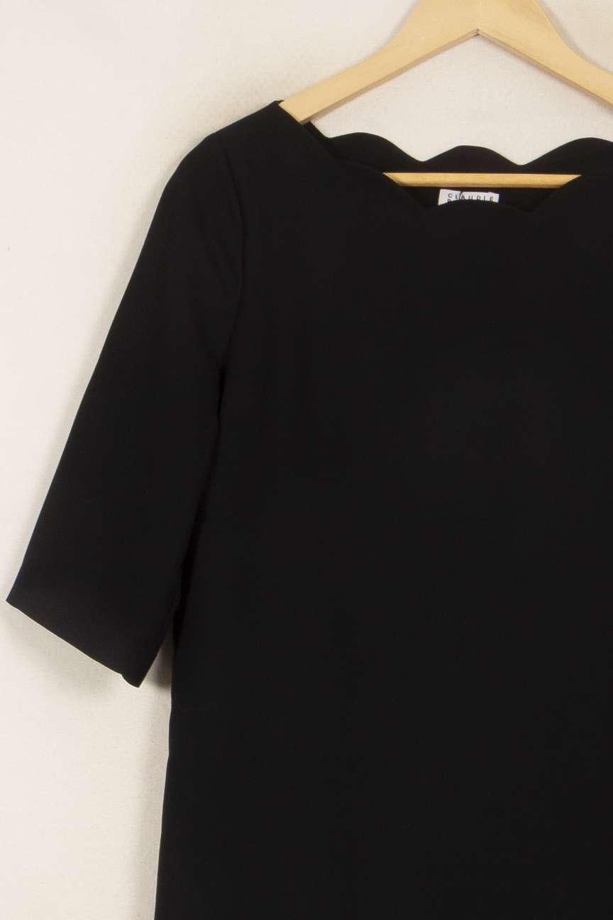 Robe Droite Noire - Taille M/38 de la marque Claudie Pierlot | PARAD41713 - Vendu par Paradigme - Image 3