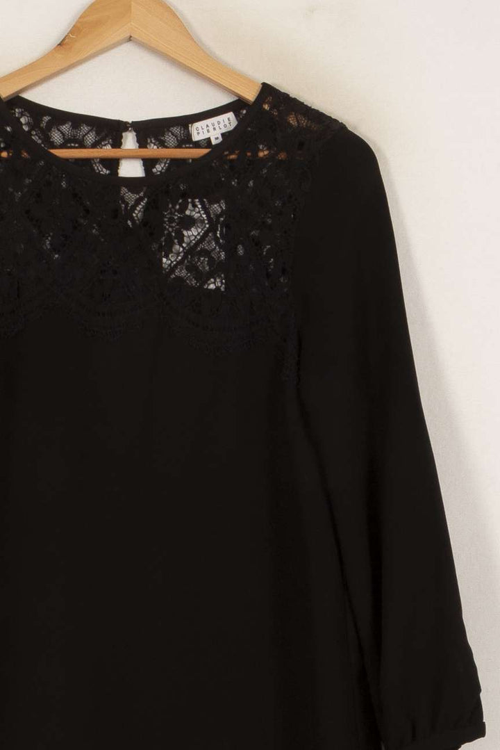 Robe Droite Noire - Taille M/38 de la marque Claudie Pierlot | PARAD41715 - Vendu par Paradigme - Image 3