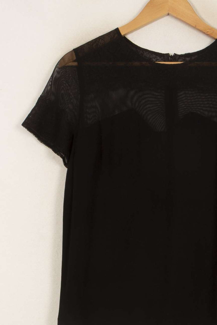Blouse Noire - Taille L/40 de la marque Sandro | PARAD41718 - Vendu par Paradigme - Image 3