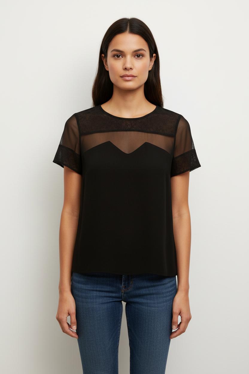 Blouse Noire - Taille L/40