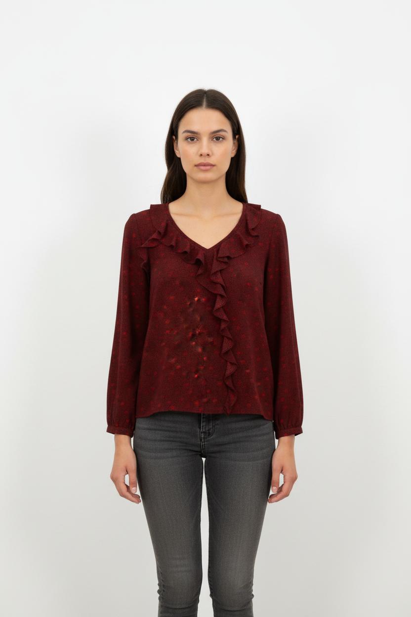 Blouse Bordeaux - Taille M/38