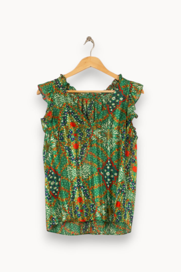 Blouse Verte - Taille S/36 de la marque ba&sh | PARAD41729 - Vendu par Paradigme - Image 4