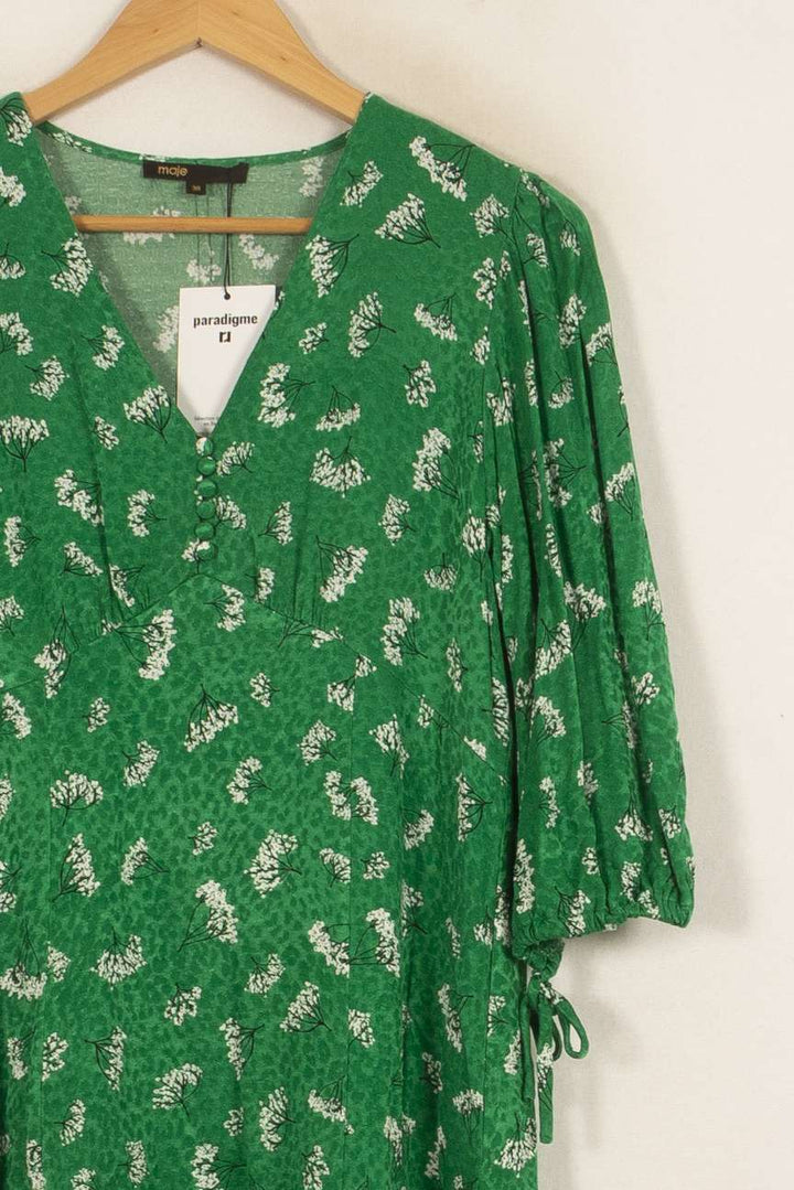 Robe Portefeuille Verte - Taille M/38 de la marque Maje | PARAD41730 - Vendu par Paradigme - Image 3