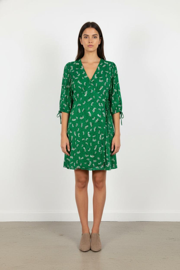 Robe Portefeuille Verte - Taille M/38