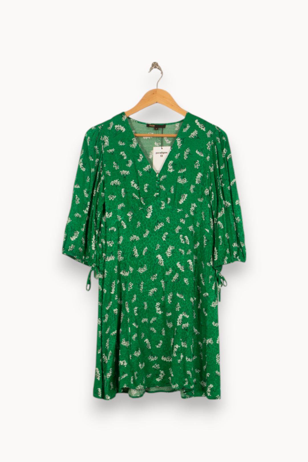 Robe Portefeuille Verte - Taille M/38 de la marque Maje | PARAD41730 - Vendu par Paradigme - Image 2