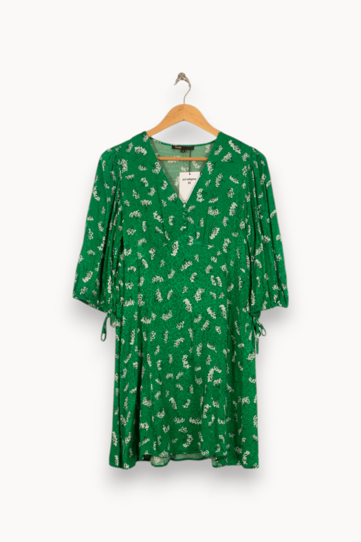 Robe Portefeuille Verte - Taille M/38 de la marque Maje | PARAD41730 - Vendu par Paradigme - Image 2