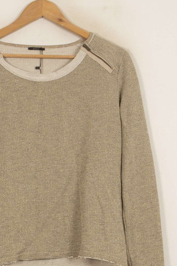 Pull Beige - Taille M/38 de la marque IKKS | PARAD41744 - Vendu par Paradigme - Image 3